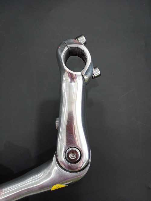 DONSP1986 Quill Stem Adjustable 25.4mm, 22.2mm Alloy Alum 110mm -for Beach Cruisers, MTB's, and Gas Powered Bicycles- Silver (Silver, 22.2)