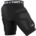 TUOYR Protective Padded Shorts for Snowboard Hip Protection for Skiing, Ice Skating, Snowboarding Black
