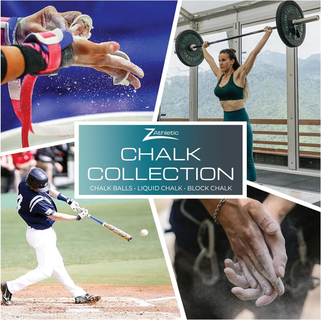Z Athletic Block Chalk - Premium Grip for Gymnastics, Weightlifting & Rock Climbing | Multiple Sizes Available