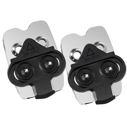 NAACOO Bike Cleats Compatible with Shimano SPD SM-SH51 Cleats - Spin Peloton Indoor Cycling Clips & Mountain MTB Bike Bicycle Cleat Set -4° Degree Float (SH51 - B)