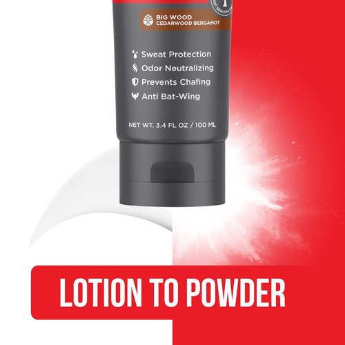Happy Nuts Comfort Cream Deodorant - Aluminum-Free Anti-Chafing & Odor Control for Men | 3.4 Fl Oz (Big Wood)