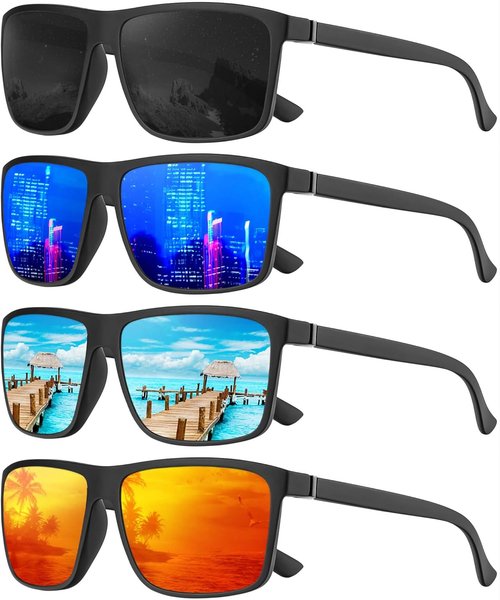 KALIYADI Polarized Men's Sunglasses - Classic UV Protection for Fishing, Driving, and Golf