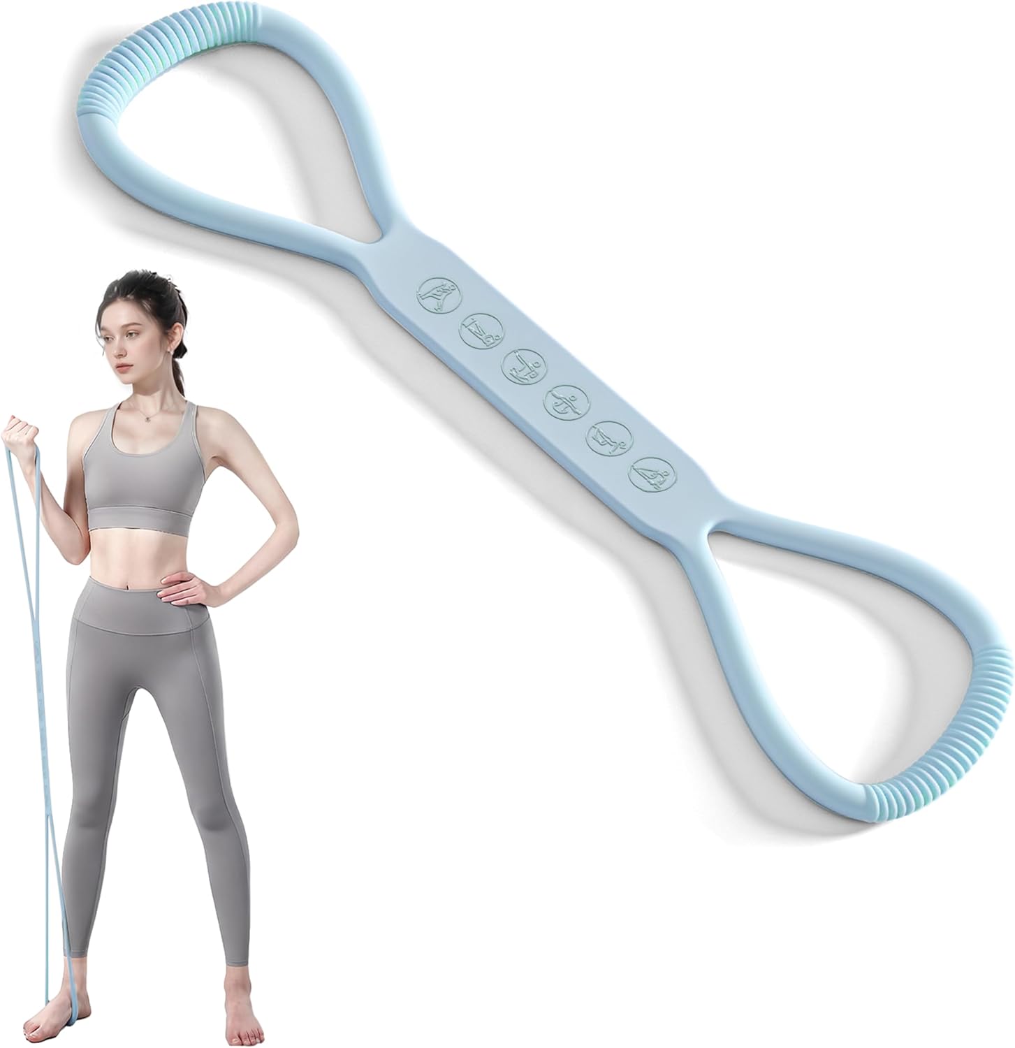 PROIRON Figure 8 Resistance Bands - Versatile 15/25/35 LBS for Yoga & Strength Training | Ideal for Arm, Chest & Shoulder Stretching