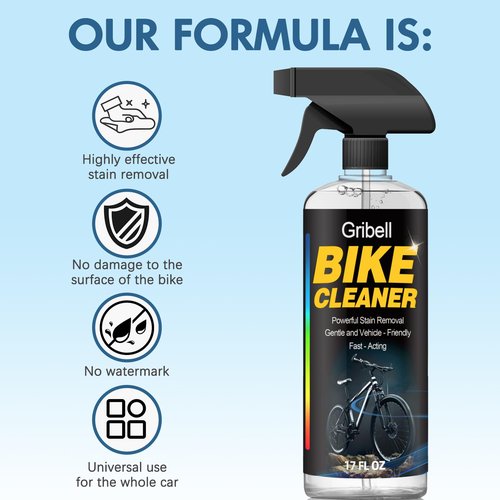 Gribell Bike Wash, Biodegradable Bicycle Cleaning Fluid - Safe On Safe on Carbon Fibre and All Surfaces, Suitable For For All Types of Bike (17oz)
