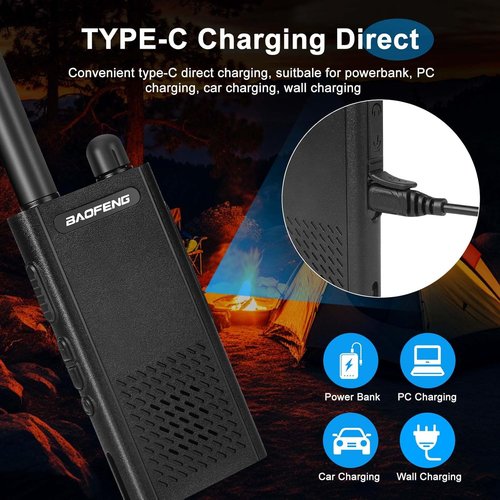 Baofeng T26 Walkie Talkies - Long Range Two-Way Radios with Rechargeable Battery & Earpieces | Compact Design