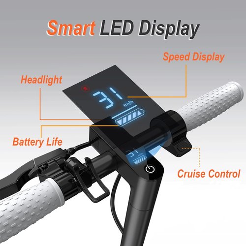 NAVIC Electric Scooter for Adults - Top Speed 22 MPH, 28 Mile Range, Dual Suspension, 10" Tires