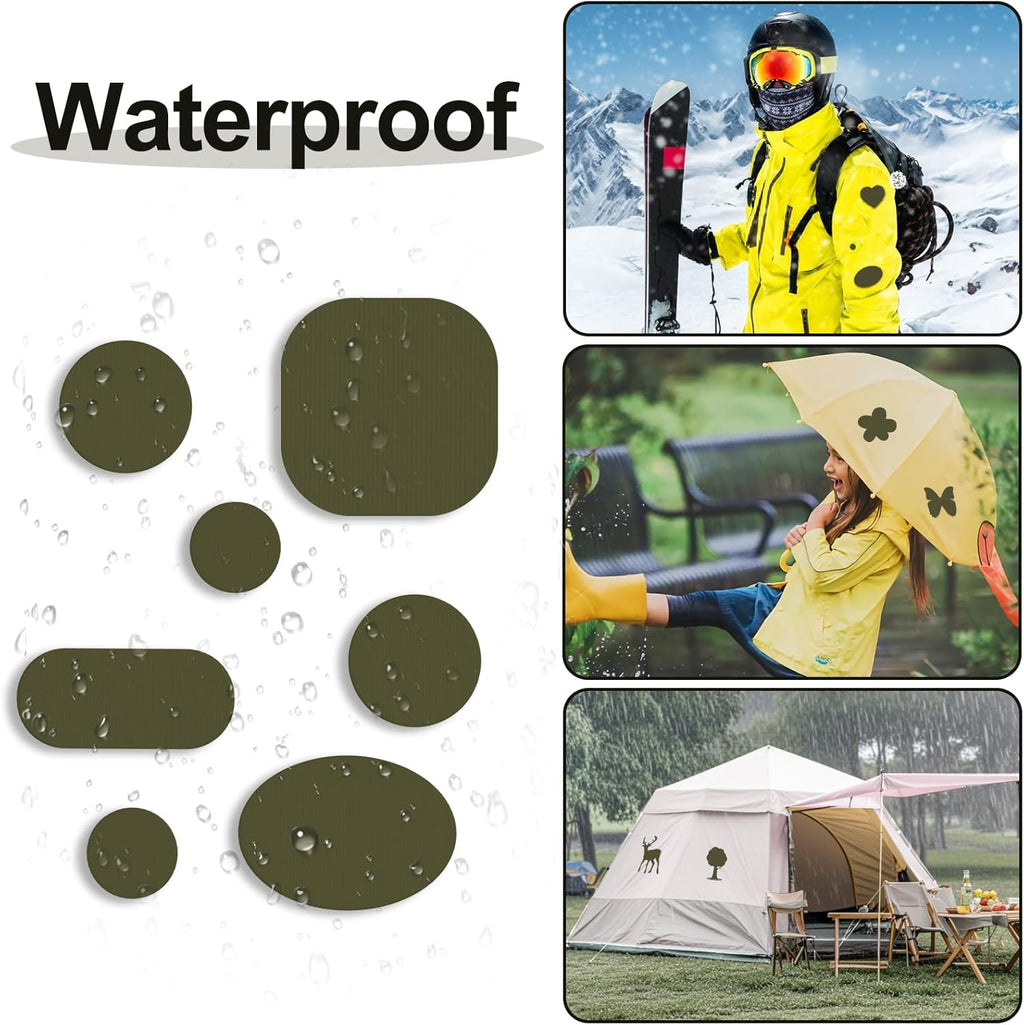 Skiennix Down Jacket Repair Patch - 45PCS Self-Adhesive Nylon Patches for Waterproof Clothing & Gear