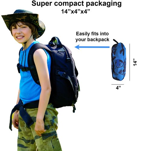 KidzAdventure Youth and Kids Camping Chair | Ultra Lightweight, Foldable and Heavy Duty | Ideal Indoor/Outdoor Kid Chair for Camping, Beach, Sports and Lawn
