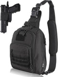 DBTAC Tactical Sling Bag - 8L Military Shoulder Chest Pack for Concealed Carry & Outdoor Use