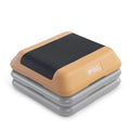 Circuit Fitness by Marcy 16 x 16 inches Adjustable Height Aerobic Step Platform with 2 Risers, Non-Slip Rubber Surface, Home Exercise Fitness Training, Peach Fuzz, STEP-PEACH01-2R