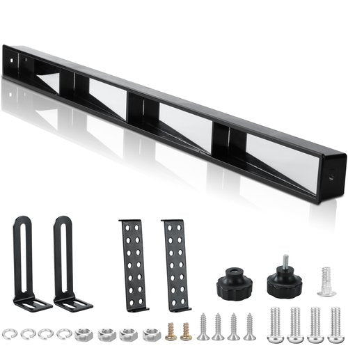 MIXOPOLY 4 Panel Golf Cart Rear View Mirror Wide Angle Universal for Yamaha EZGO Club Car, View Wink Mirror, Eliminate Blind Spots