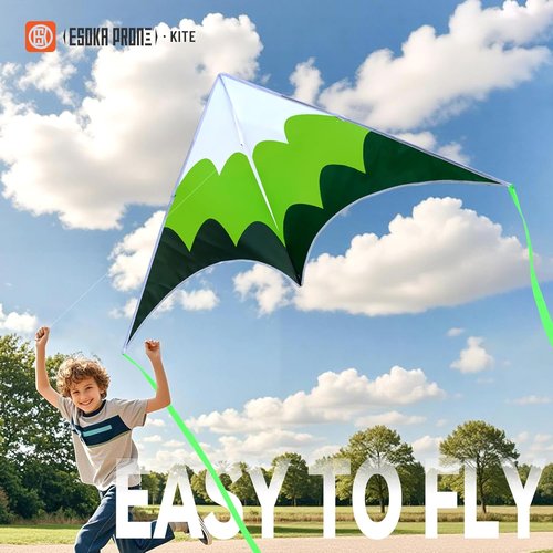 Forest Kites | Easy-to-Fly Beach Kites for Kids & Adults - Perfect Gift with 328ft String (Octopus & Celadon Mermaid)