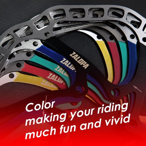 ZALOPA Pro 160mm Disc Brake Rotor R7 for Road Bike Super Light Weight Stainless Steel Mix with Carbon Steel Black