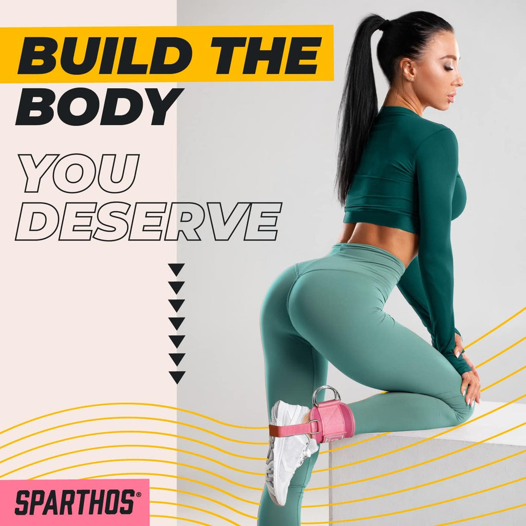Sparthos Kickback Ankle Straps - Durable Cable Machine Accessories for Effective Workouts