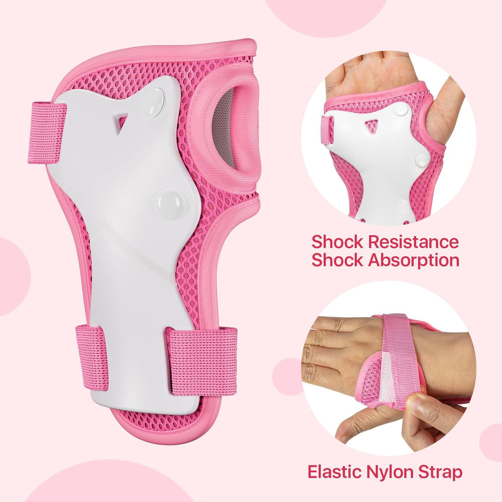 Skiennix Knee Pads Set - Protective Gear for Kids with Elbow Pads & Wrist Guards | 3-in-1 for Skating & Cycling