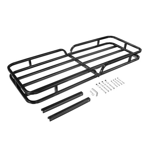 Thunderbay 500 Lbs Hitch Cargo Carrier 53” x 19” x 4” Fits 2" Receiver Rear Trailer Cargo Basket for RV's, Trucks, SUV's, Vans Traveling Camping
