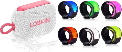 LOBKIN LED Safety Bracelets - Reflective Slap Armband for Kids | Nighttime Visibility Running Lights