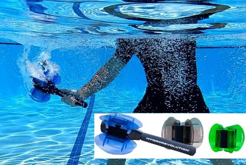 Hydrorevolution Aquatic Racket Trainer | Increase Racket Swing Power and Speed in Water | Improve Shoulder Mobility for Pickleball | Pool Exercise Equipment | Quick Start Guide
