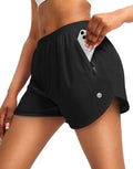 G Gradual Women's Running Shorts - Quick Dry Athletic Gym Shorts with Zipper Pockets | 3" Length