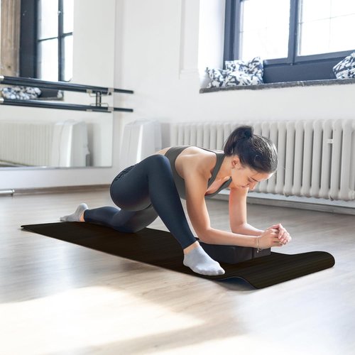BalanceFrom 7-Piece Yoga Set - Extra Thick 71x24x0.5 Inch Mat with Carrying Sling, Blocks & Towels