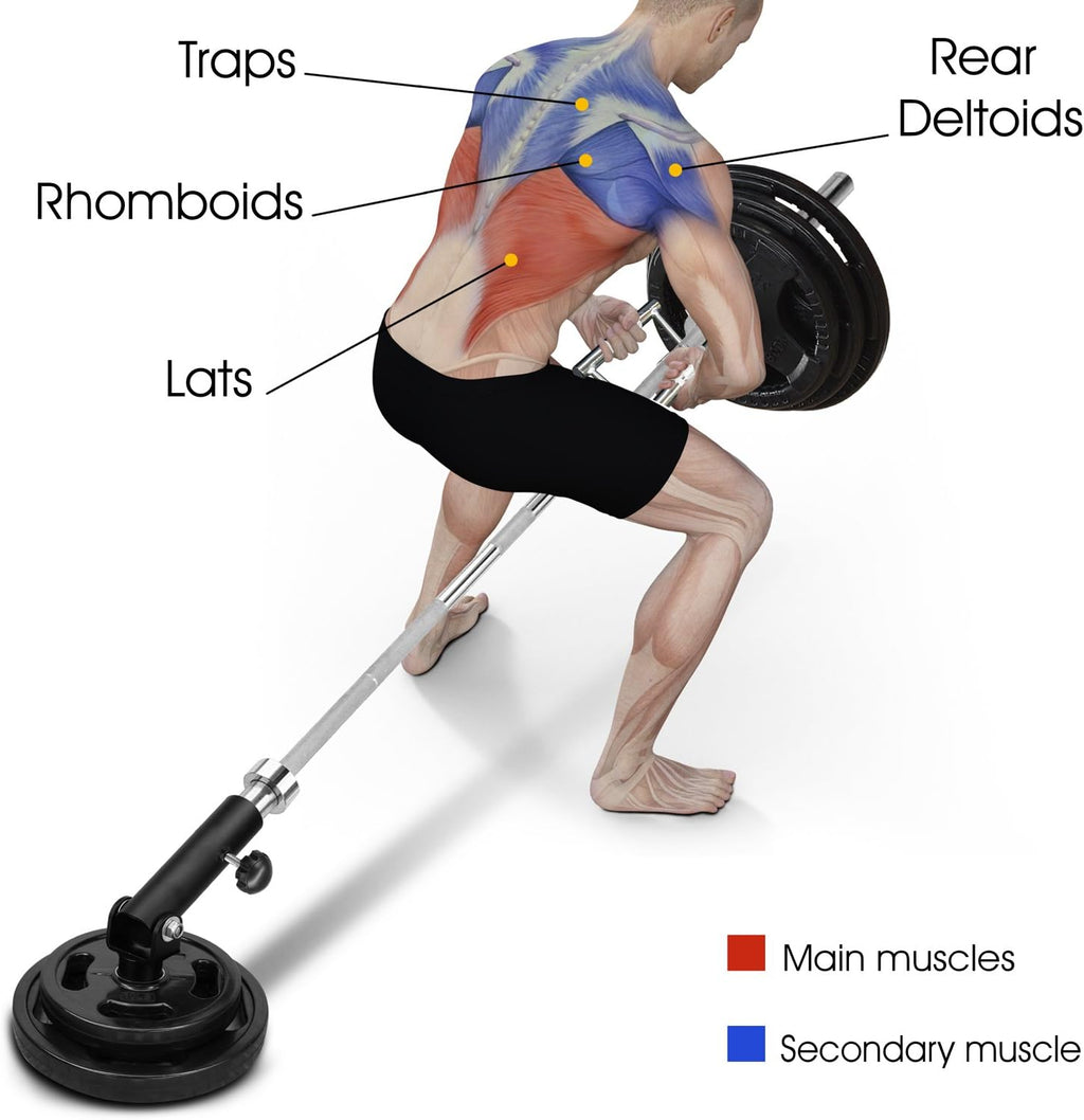 Yes4All T-Bar Row Landmine Attachment - Fits 1" & 2" Olympic Bars - 360° Swivel, Easy Installation
