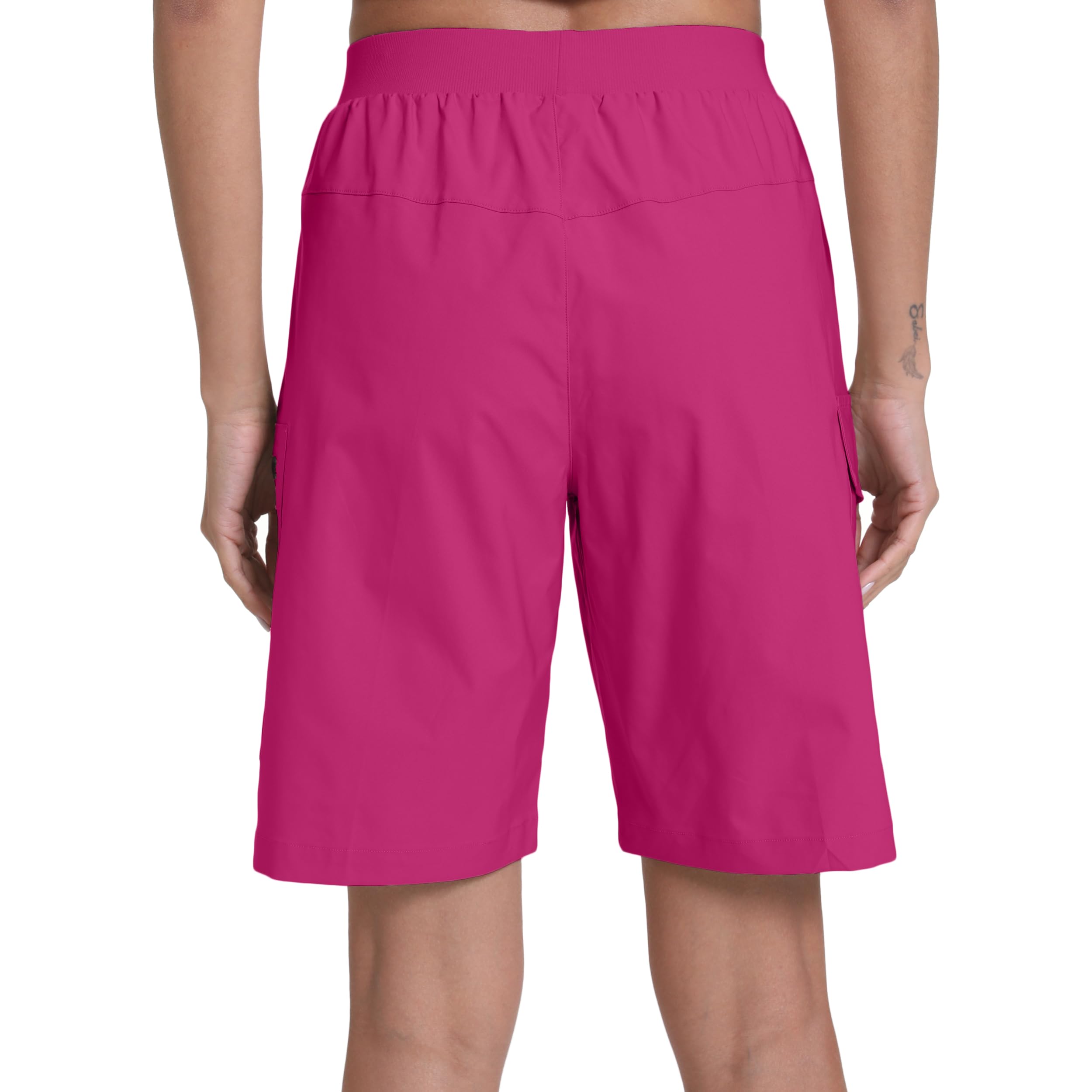 zsenoxaxi Women's Hiking Cargo Shorts Quick Dry Lightweight Shorts for Travel Athletic Golf Casual(Tomato Red,XL)
