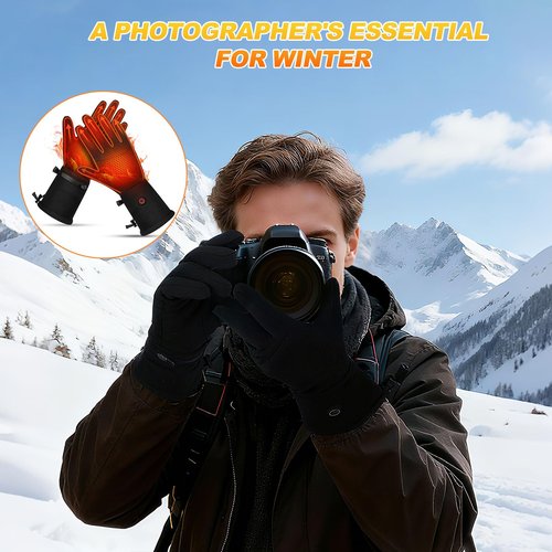 Heated Gloves for Men Women Rechargeable Liner Gloves Thin Heated Running Hiking Gloves Women