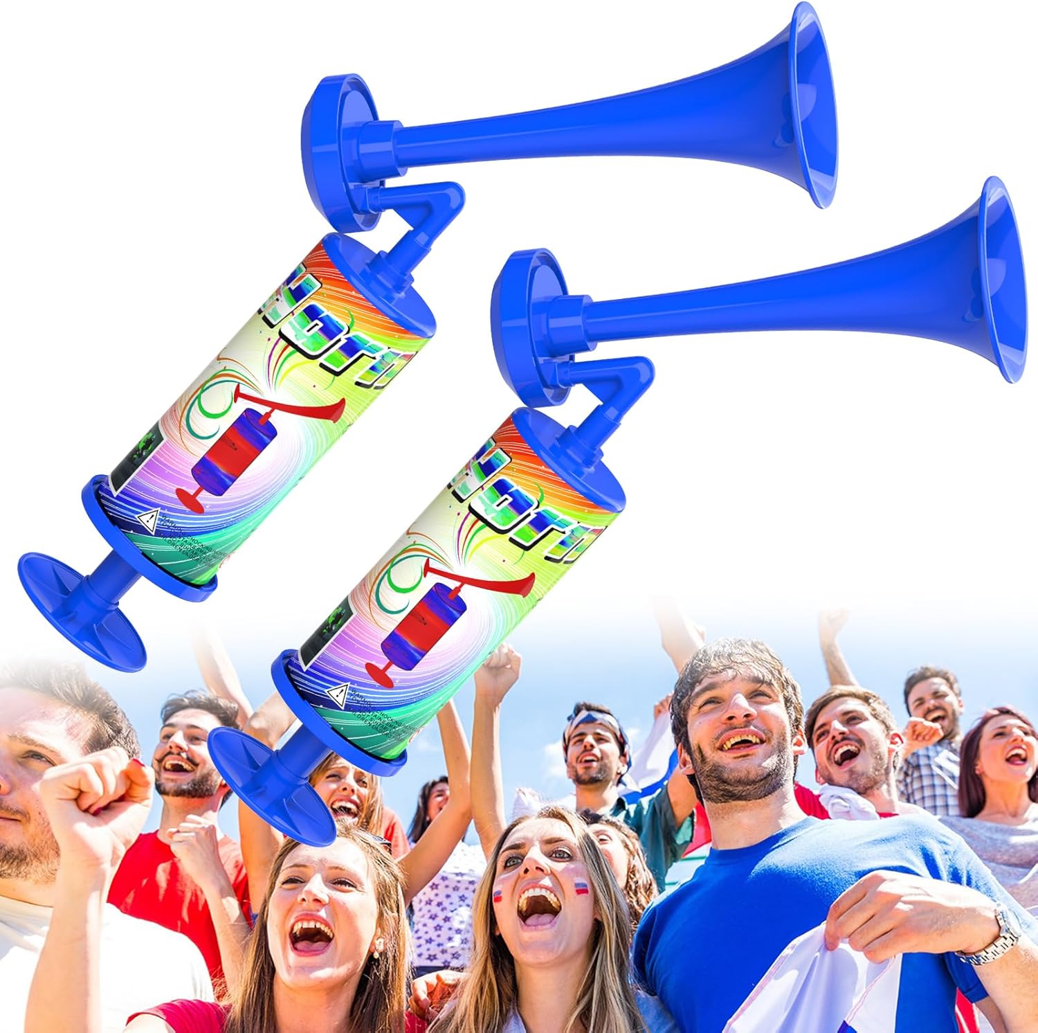 Air Horn - 120DB Bear Defense & Marine Safety Alarm | Portable Noise Maker for Hiking & Boating - 2PCS