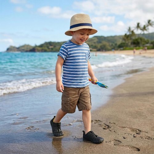 L-RUN Kids Water Shoes - Quick Dry Barefoot Sneakers for Beach & Pool | Non-Slip Outdoor Athletic Footwear