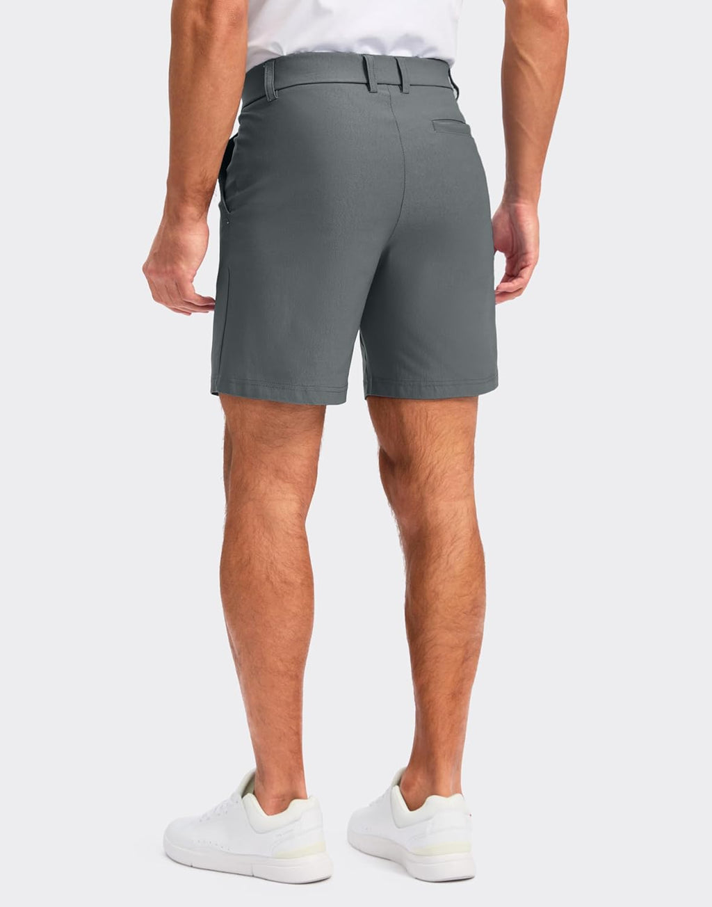 Pudolla Men's Casual Golf Shorts - Stretch Quick-Dry Dress Shorts with 4 Pockets | 7/9 Inch