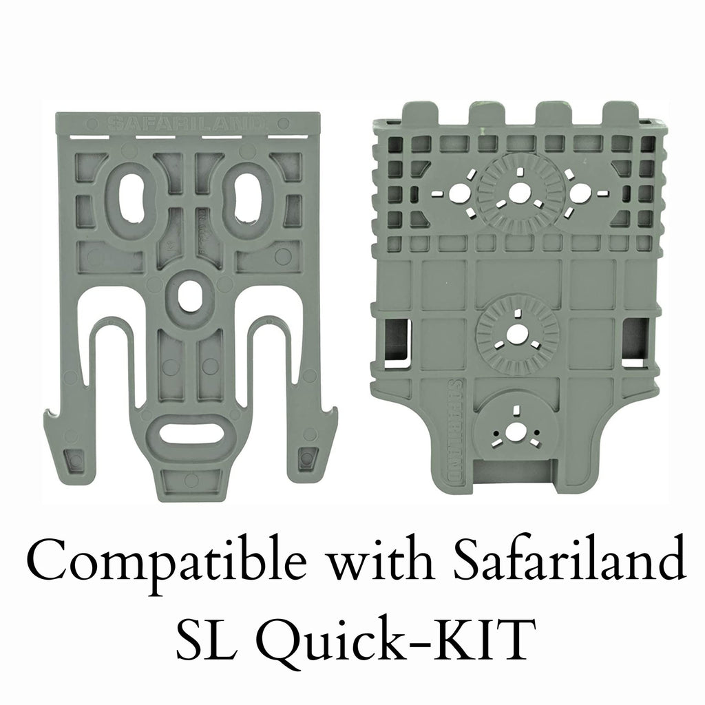 Safariland QLS19 Quick Duty Holster Locking Fork System (Foliage Green)