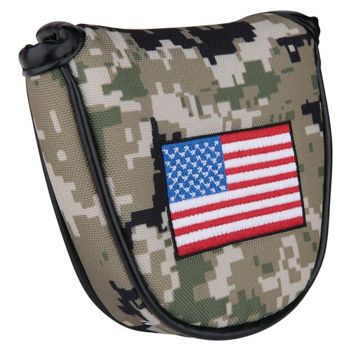 1pc USA Stars and Stripes Camouflage Golf Club Mallet Putter Head Cover