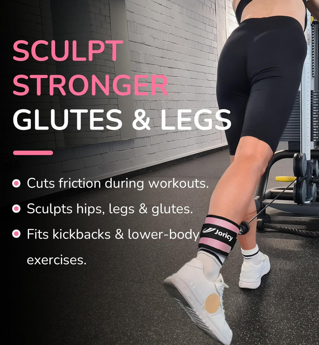 Skiennix Ankle Strap - Cable Exercise Machine Attachment for Glute Workouts & Leg Extensions
