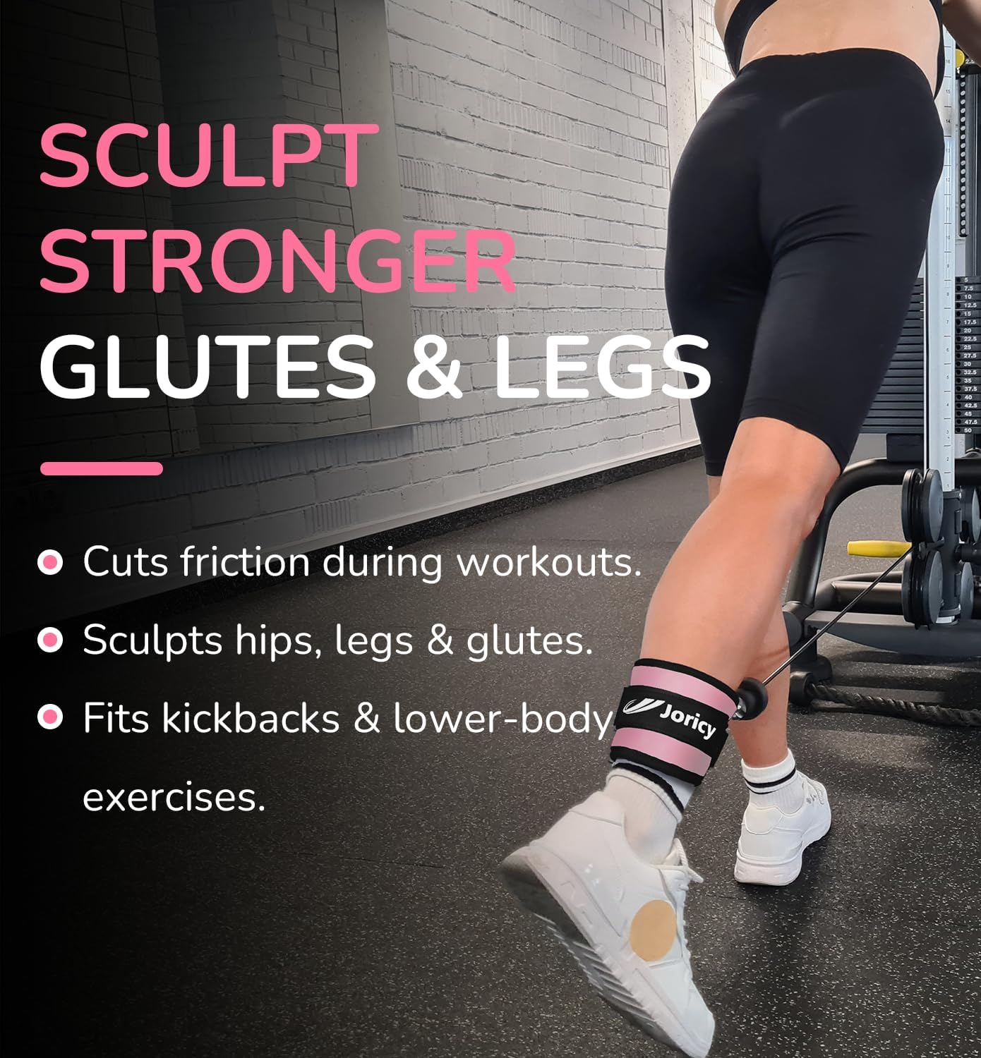 Skiennix Ankle Strap - Cable Exercise Machine Attachment for Glute Workouts & Leg Extensions