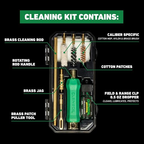 CLENZOIL Pistol Cleaning Kit - Complete Handgun Maintenance Set for Optimal Performance