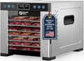 Magic Mill Pro Food Dehydrator - 600W Even-Drying System with 7 Stainless Steel Trays | 95°-176° Temp Control & 48H Timer