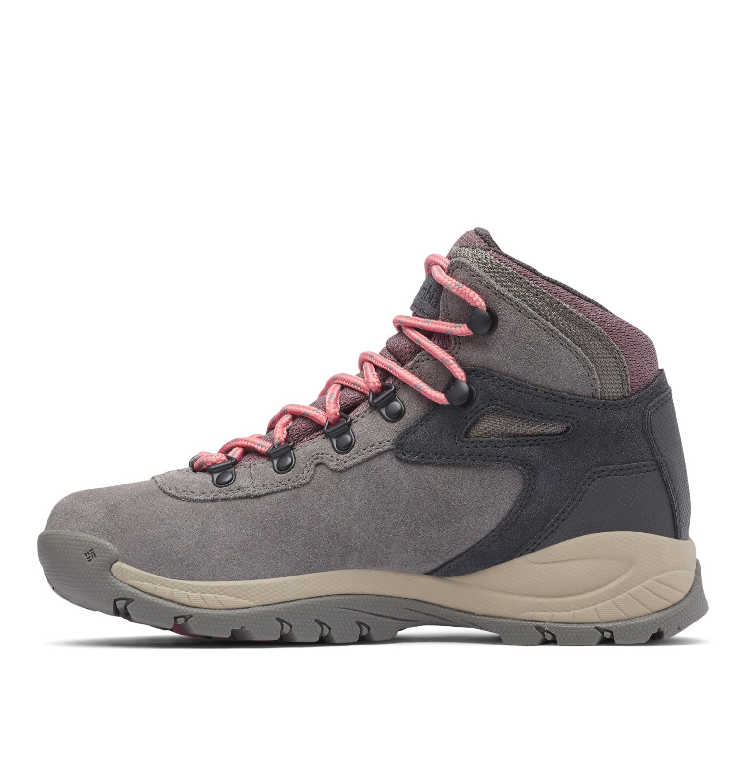 Columbia Womens Newton Ridge Plus Waterproof Amped, Stratus/Canyon Rose, 6.5 Wide