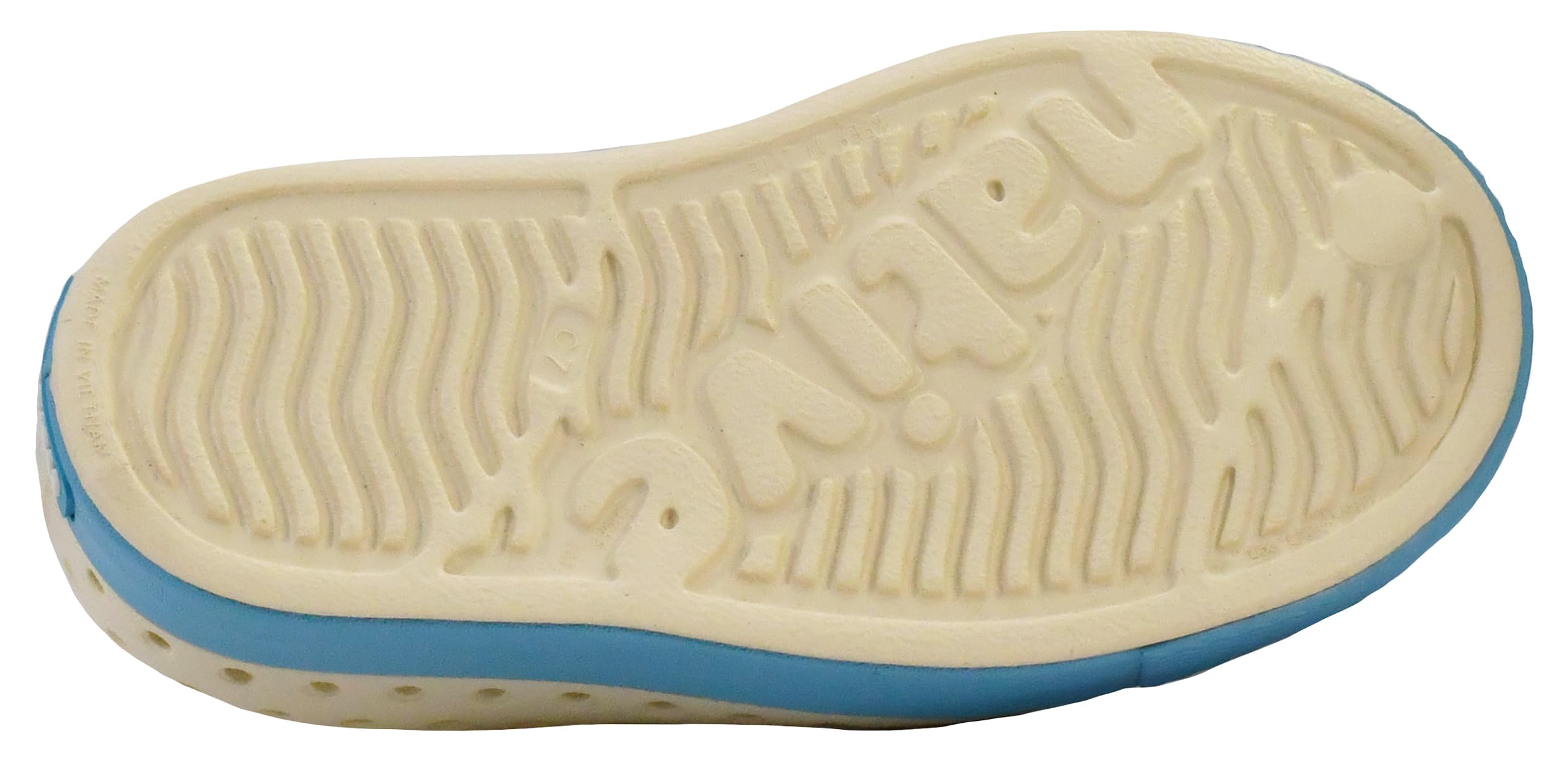 Native Shoes Unisex-Kids Jefferson Sneakers, Bone White/Aquarius Blue, 6 Big Kid