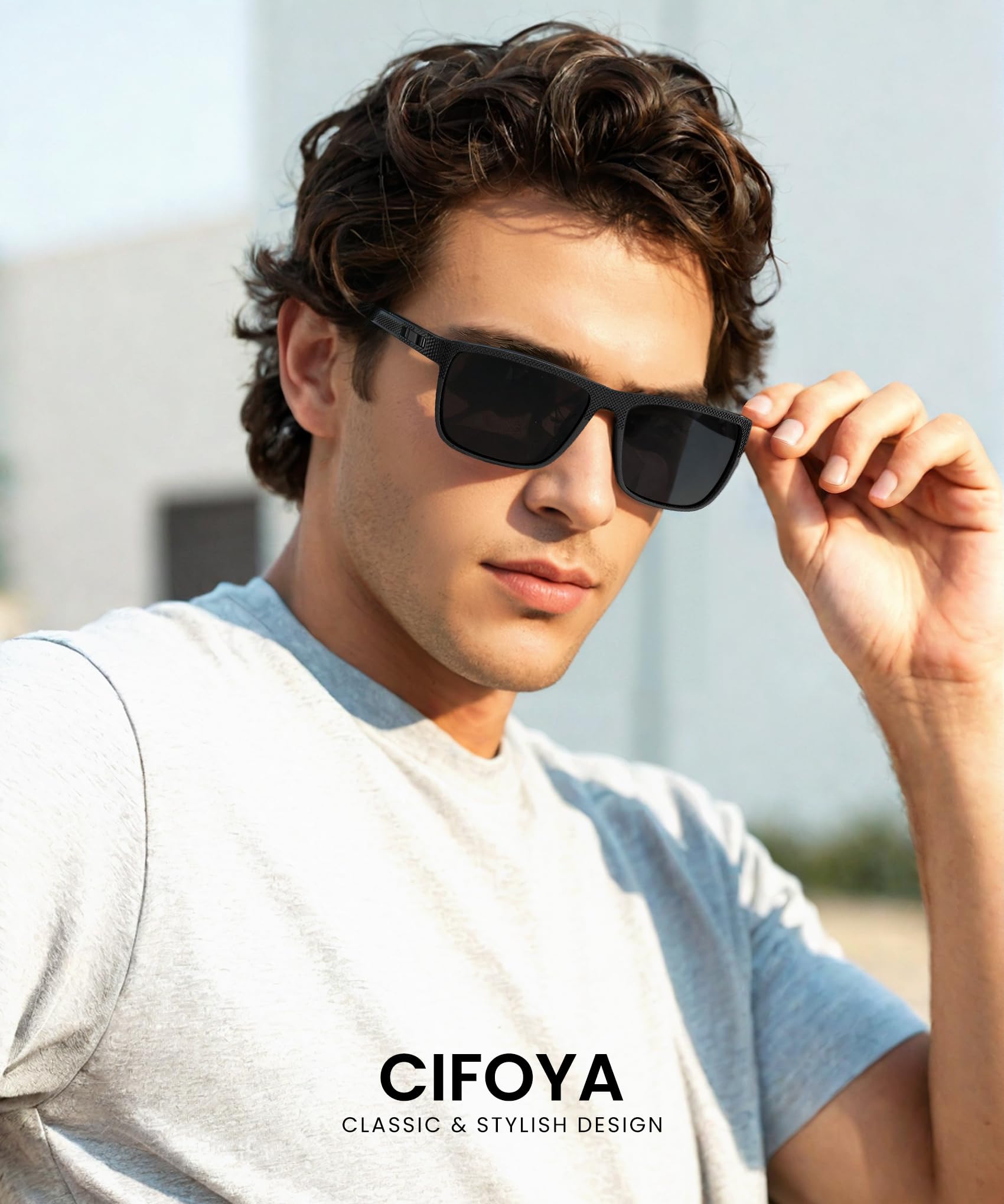 CIFOYA Sunglasses-Men Polarized Mens Sunglasses: Classic Women Sun Glasses UV Protection for Fishing Driving Golf