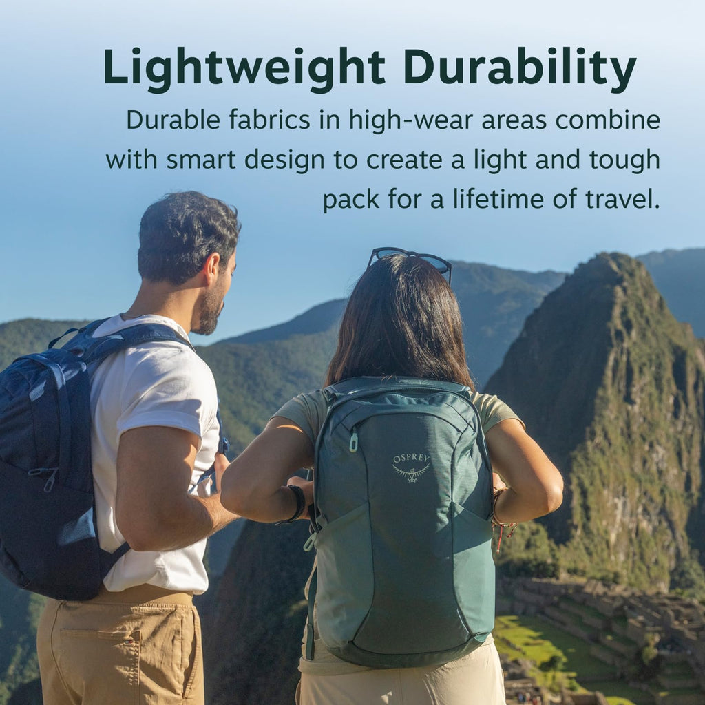 Osprey Farpoint Fairview Travel Daypack for Men and Women - Carry On Personal Item Backpack with Laptop Sleeve, Black
