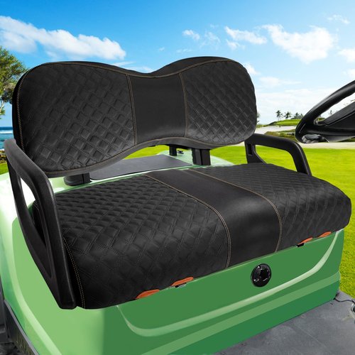 Roykaw 1680D Oxford Cloth Golf Cart Seat Cover Compatible with Yamaha G29/Drive2 Front Seat, G29 Bottom and Seat Back Cover, Anti-Scratch, Easy Installation