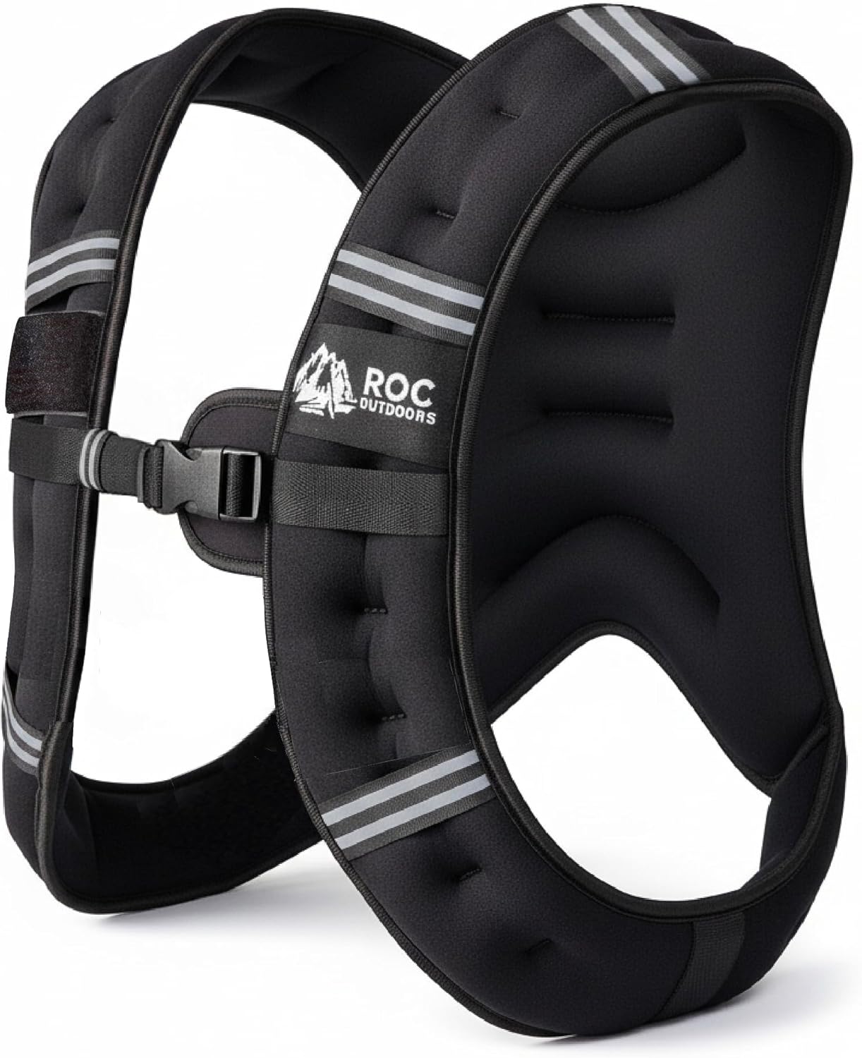 Roc Outdoors Weighted Vest - Rub-Free Technology for Men & Women | 5lb to 30lb Options for Fitness & Training