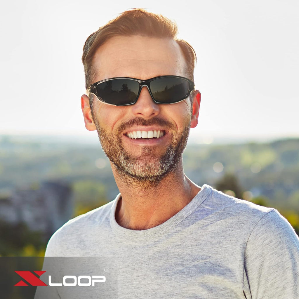 X LOOP Polarized Sports Sunglasses - UV400 Protection for Men | Ideal for Baseball, Running, Cycling, Golf