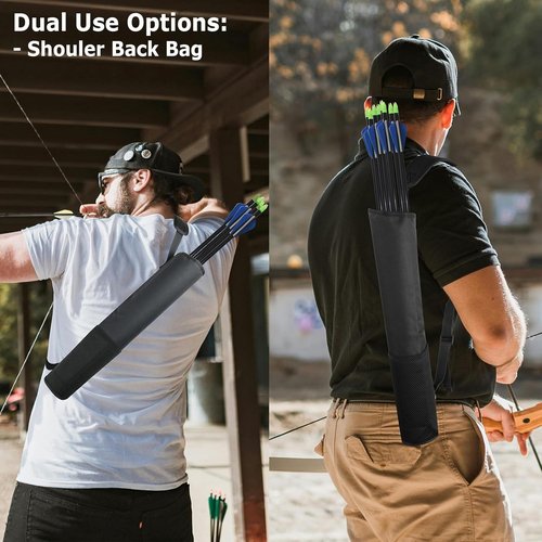Cosmos Archery Arrow Quiver - Adjustable Backpack Holder for Bow Hunting & Target Practice