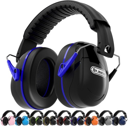 Dr.meter Noise Reduction Ear Muffs - SNR 31dB Hearing Protection for Gun Range & Yard Work