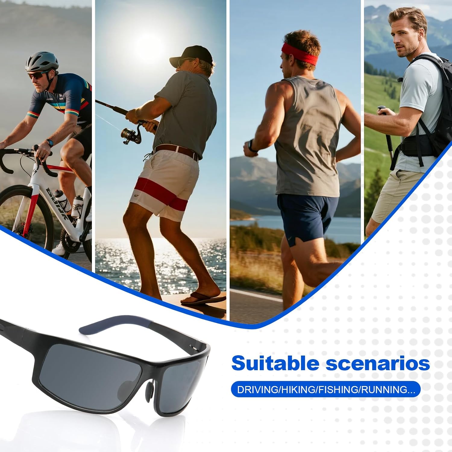 Skiennix Unbreakable Polarized Sports Sunglasses - Scratch & Seawater-Proof Lens, Aluminum Frame