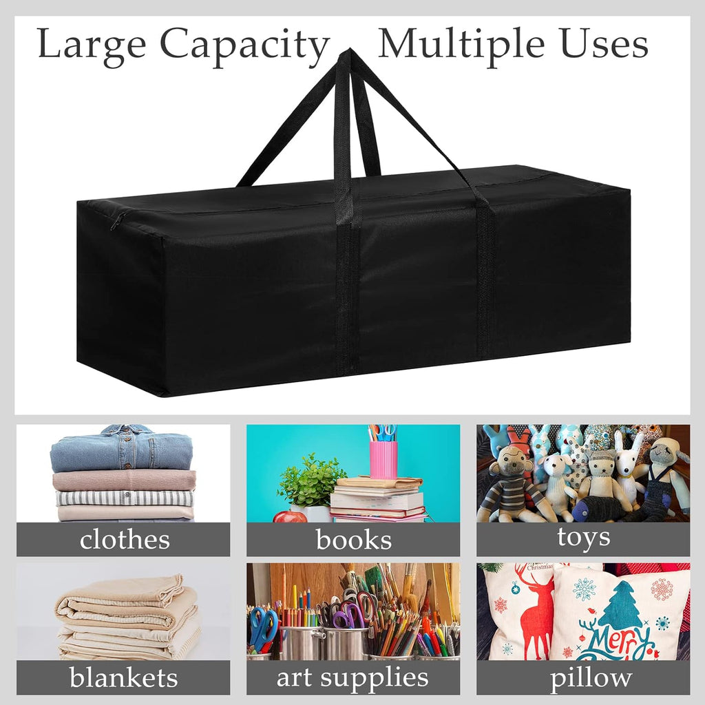 Skiennix Large Sports Duffel Bag - Waterproof & Foldable for Travel, Camping, Gym | 36 Inch, Black