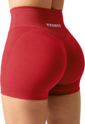 YEOREO Workout Shorts for Women - 3.5" Seamless V-Cross Waist Design | Scrunch Butt Style