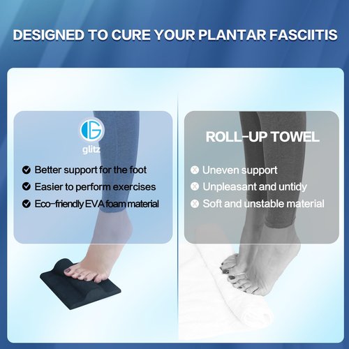 glitz Plantar Fasciitis Relief Foot Stretcher Pad for Plantar Fasciitis, Achilles Tendonitis Heel Spurs and Foot Pain