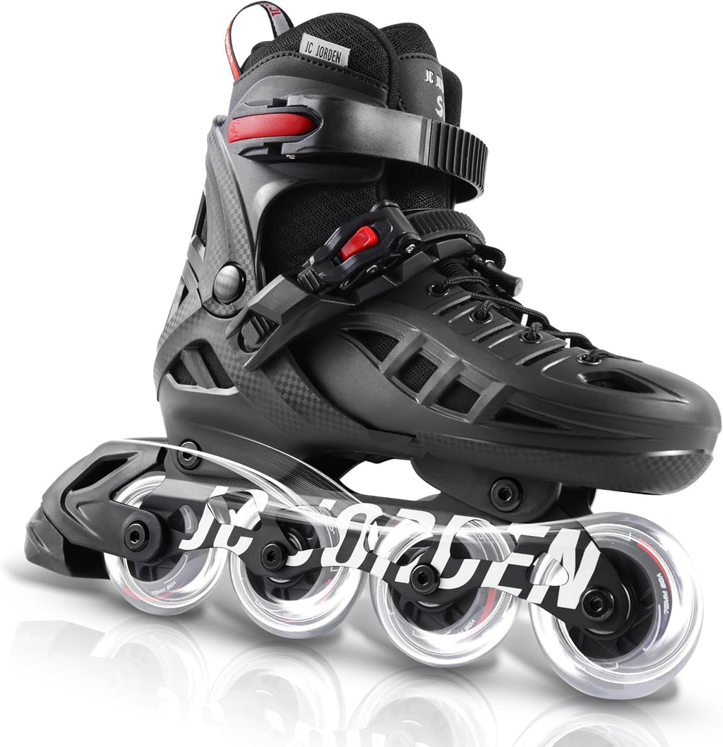 Skiennix Adjustable Inline Skates for Kids | Light-Up Wheels & Durable Outer Shell | Sizes 4-12